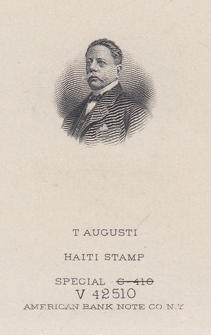 Haiti 1914 Presidents Issue Pair of Die Proof Vignettes. Scott unlisted