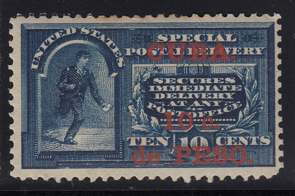 Cuba 1899 10c on 10c Blue Special Delivery M Mint. Scott E1
