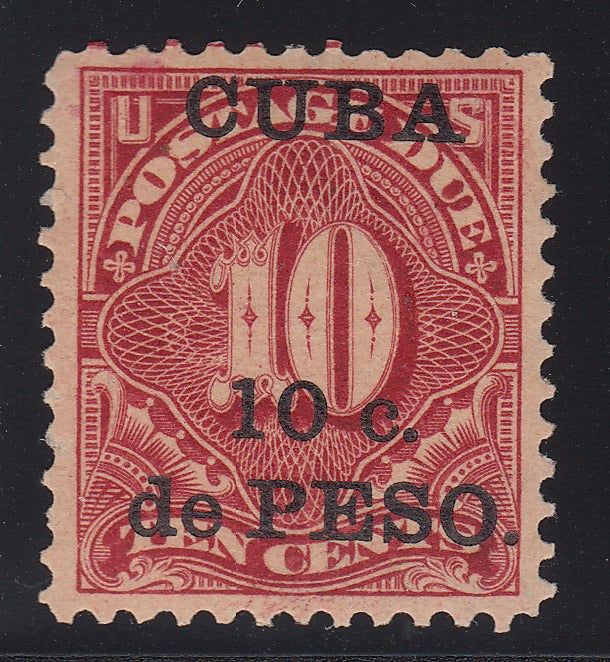 Cuba 1899 10c Deep Claret Postage Due MNH. Scott J4