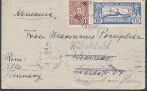 Paraguay 1931 Redirected 'Campana' Cover from Tebicuary to Weimar, Germany
