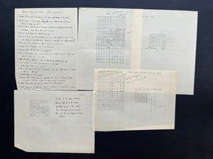 Colombia 1926 1c Green Provisional Plating Study, 2 Sheets (308 stamps) + Notes. Scott 395