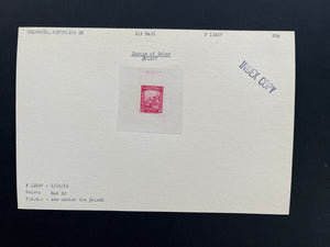 Colombia 1952 Airmail Set of Index Copy Die Proofs x 9. Scott C217-C225 var