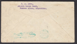 Argentina to Los Angeles 1930 Graf Zeppelin First Flight Europe Pan America Round Flight Cover