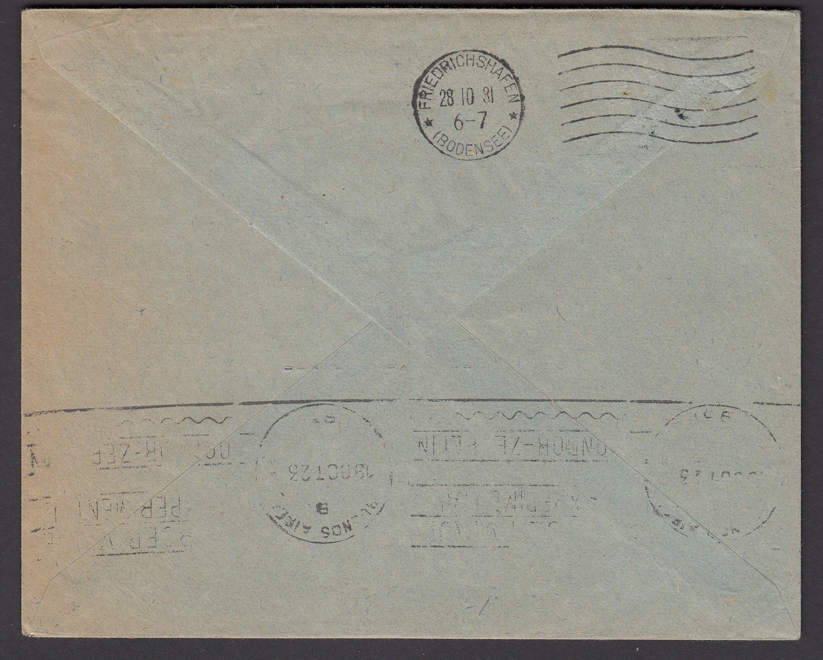Paraguay to Germany Via Argentina Condor Zeppelin Cover