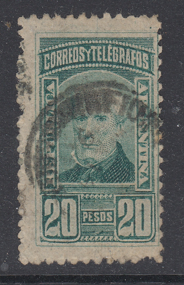 Argentina 1891 20p Green Used. Scott 88