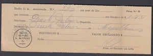 Chile 1937 First Flight Cover from Puerto Montt to Magallanes + Receipt