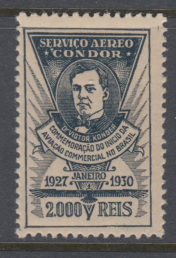 Brazil 1930 2000r Black Dr Victor Konder MNH. Scott 1CL9