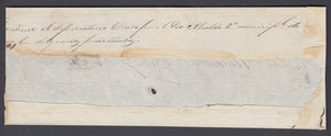 Ecuador 1865-72 Medio Real Ultramarine on Wrapper with Ibarra Cancellation