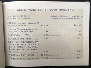 Panama 1931 Panamerican Postal Congress Delegate Booklet Containing 20 Stamps