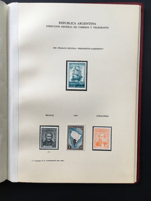 Argentina 1939 UPU Congress Delegate Album Containing 40+ Mint Stamps
