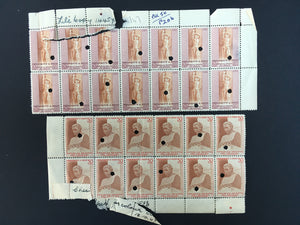 Uruguay 1948 Rodo Monument Waterlow File Copy Blocks MNH. Scott 558-563 var