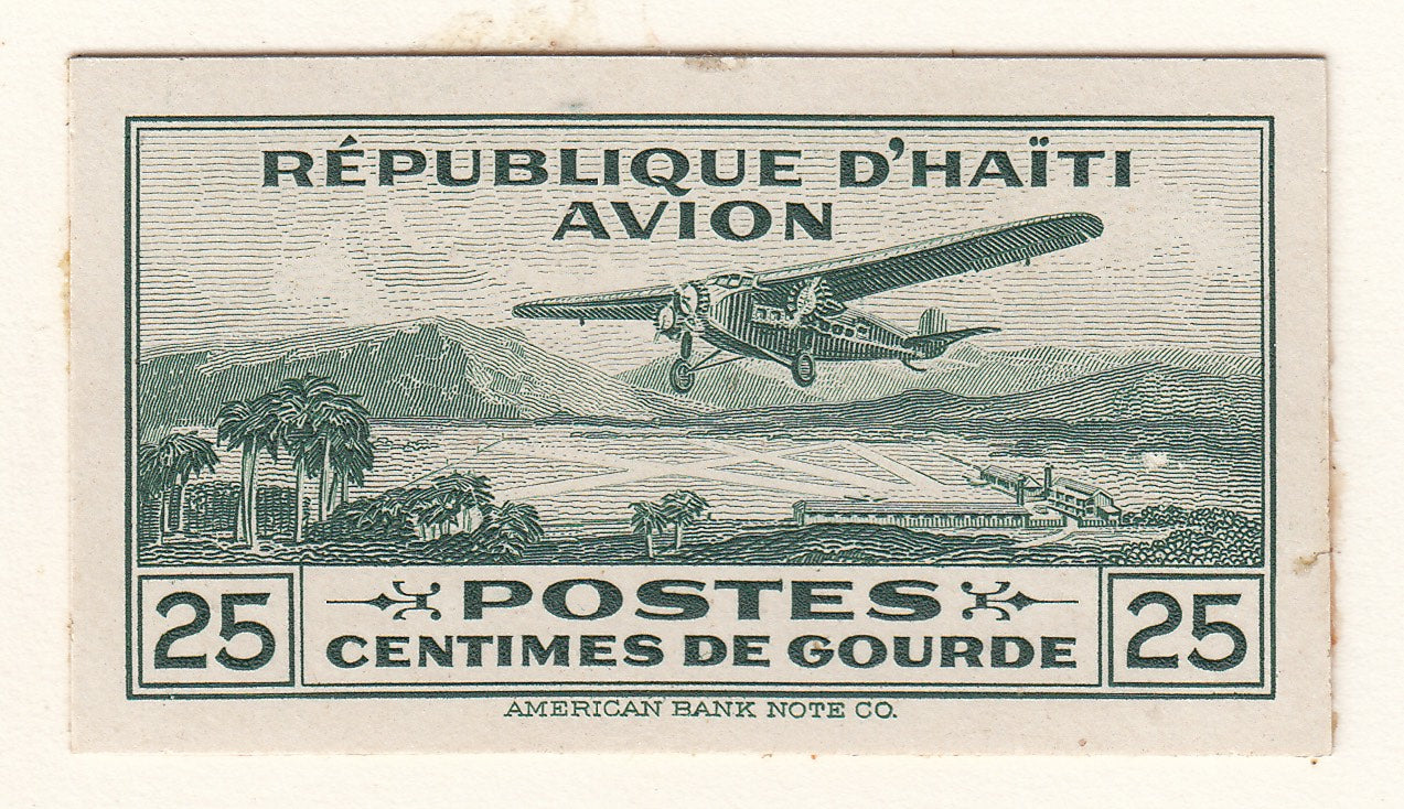 Haiti 1929-30 Airmail Complete Set of Plate Proofs. Scott C1-C4 var