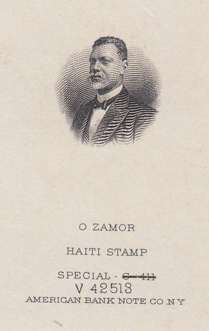 Haiti 1914 Presidents Issue Pair of Die Proof Vignettes. Scott unlisted