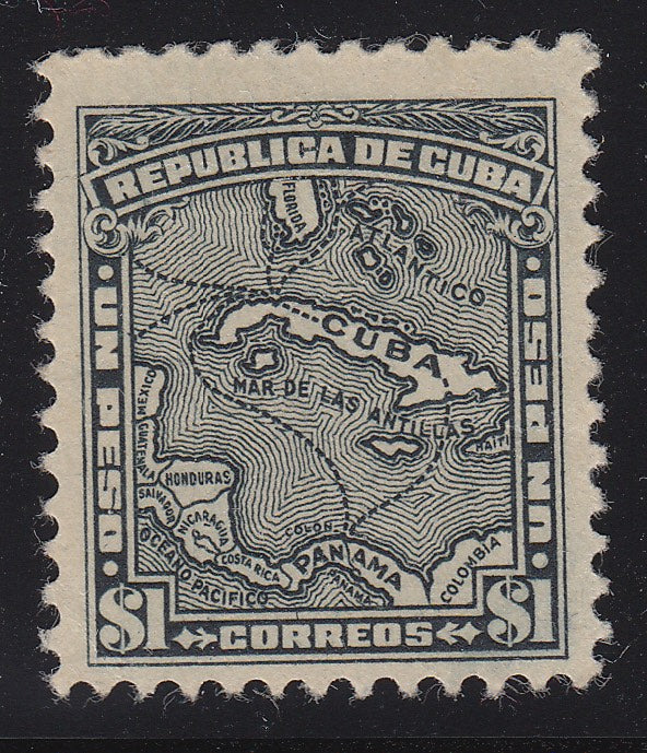 Cuba 1914-15 1p Gray Mapita Issue M Mint. Scott 262