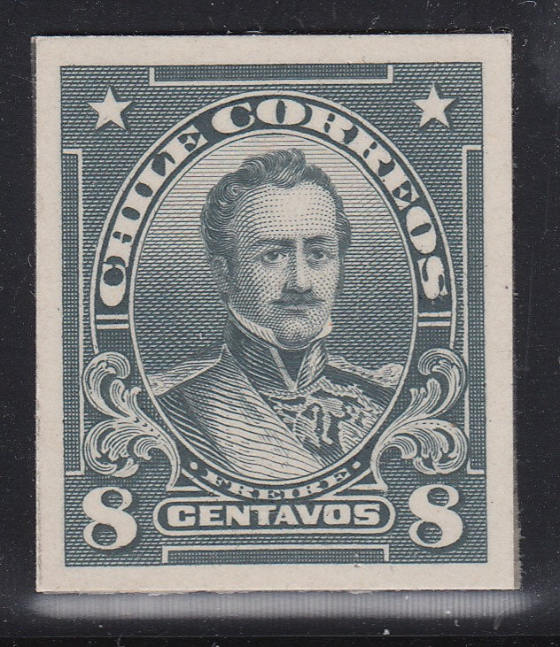 Chile 1912-13 8c Gray Freire Plate Proof. Scott 115 var