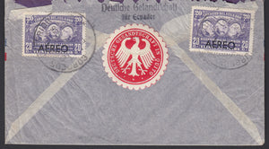 Ecuador 1936 Airmail Cover from German Embassy Quito to Hamburg, Germany