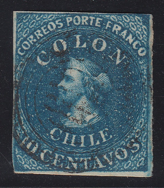 Chile 1854 5c Burnt Sienna Christopher Columbus