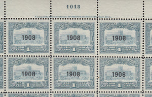 Paraguay 1908 1p Light Blue Complete Sheet MNH. Scott 180