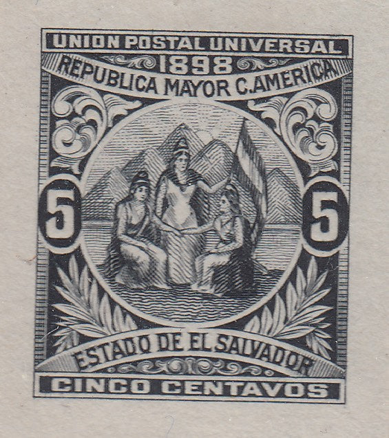 El Salvador 1898 Seebeck Die Proof Complete Set. Scott 177-188 var