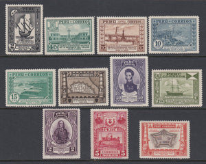 Peru 1936 Province of Callao Complete Set VLM Mint. Scott 341-351