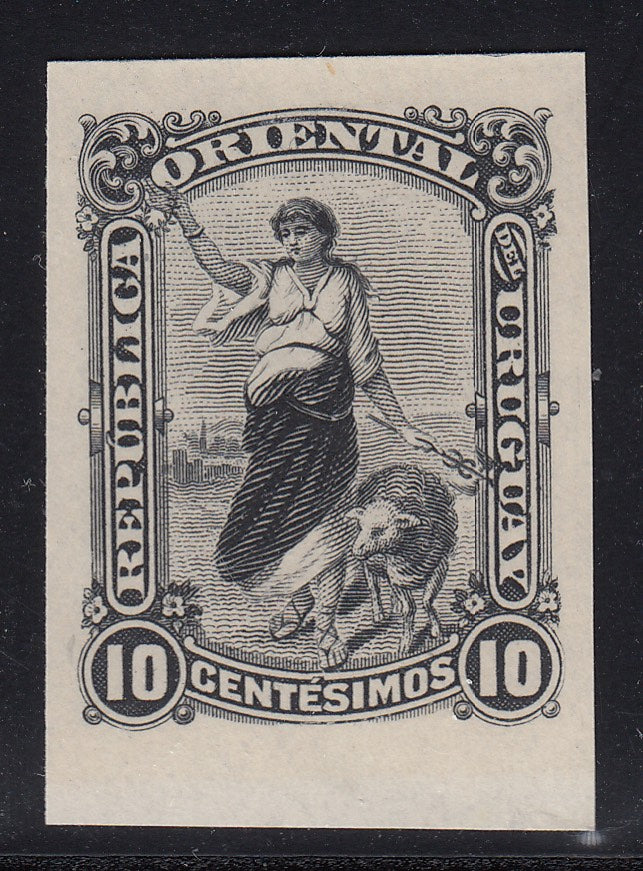 Uruguay 1900-10 10c ‘Black Print' Waterlow Plate Proof Mint. Scott 156 var